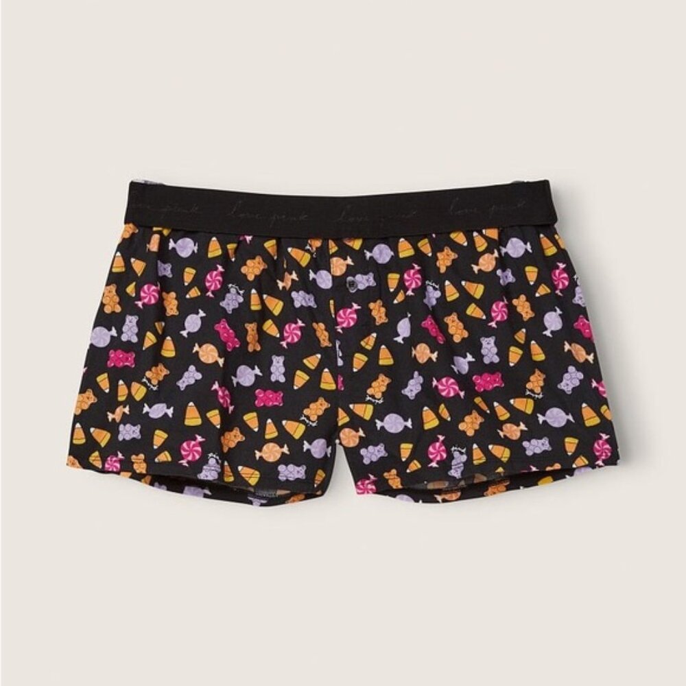 Victoria's Secret PINK | Halloween Candy Flannel Pajamas Boxers | Size Small